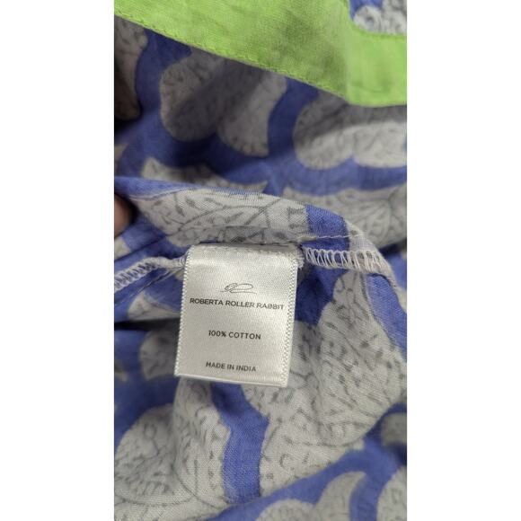 Roberta Roller Rabbit Women Top XXS Tunic Floral Medallion Vented Lightweight - Picture 6 of 9